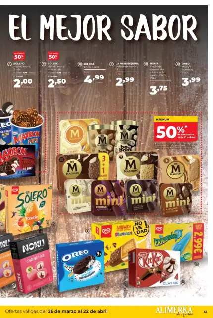 Ofertas de ‎Alimerka Supermercados‎ España de 26 marzo a 22 abril 2026 Catálogo de ofertas mensuales - Página 13