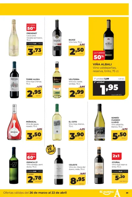 Ofertas de ‎Alimerka Supermercados‎ España de 26 marzo a 22 abril 2026 Catálogo de ofertas mensuales - Página 36