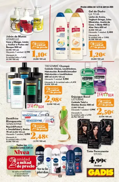 Ofertas de GADIS supermercado España de 1 a 8 abril 2026 Nuevos precios - Página 43