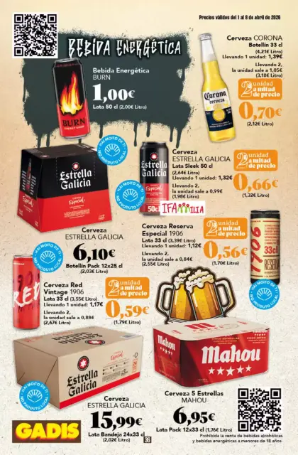 Ofertas de GADIS supermercado España de 1 a 8 abril 2026 Nuevos precios - Página 36