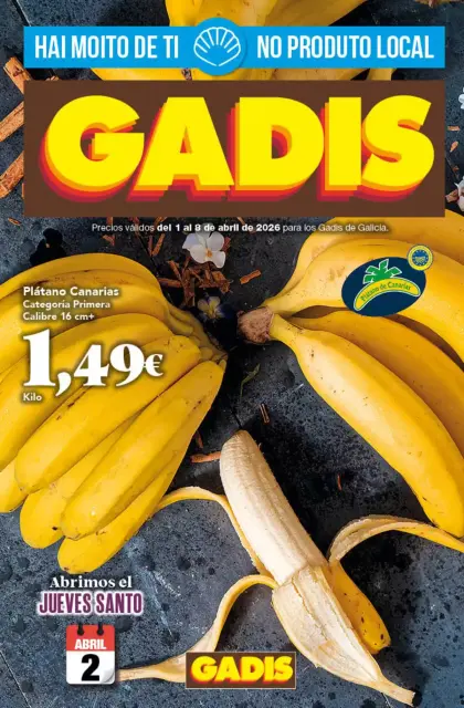 Ofertas de GADIS supermercado España de 1 a 8 abril 2026 Nuevos precios - Página 1