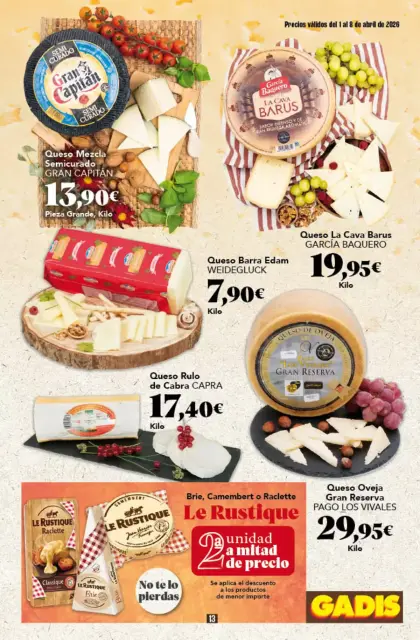 Ofertas de GADIS supermercado España de 1 a 8 abril 2026 Nuevos precios - Página 13