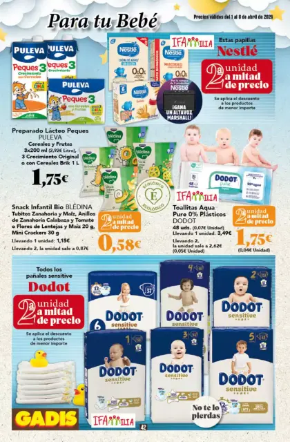 Ofertas de GADIS supermercado España de 1 a 8 abril 2026 Nuevos precios - Página 42