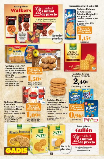 Ofertas de GADIS supermercado España de 1 a 8 abril 2026 Nuevos precios - Página 24