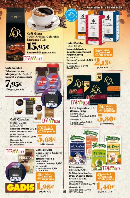 Ofertas de GADIS supermercado España de 1 a 8 abril 2026 Nuevos precios - Página 22