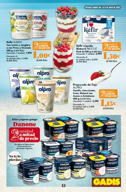 Ofertas de GADIS supermercado España de 1 a 8 abril 2026 Nuevos precios - Página 15