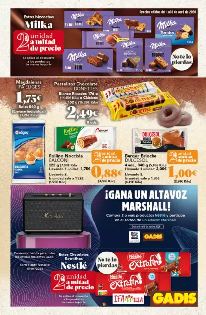 Ofertas de GADIS supermercado España de 1 a 8 abril 2026 Nuevos precios - Página 19