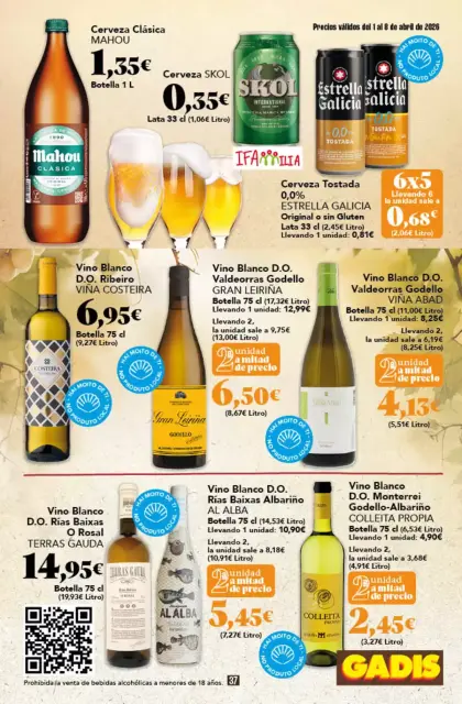 Ofertas de GADIS supermercado España de 1 a 8 abril 2026 Nuevos precios - Página 37