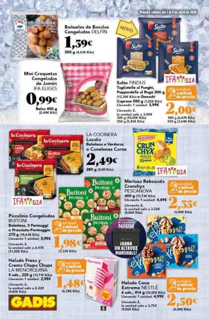 Ofertas de GADIS supermercado España de 1 a 8 abril 2026 Nuevos precios - Página 6