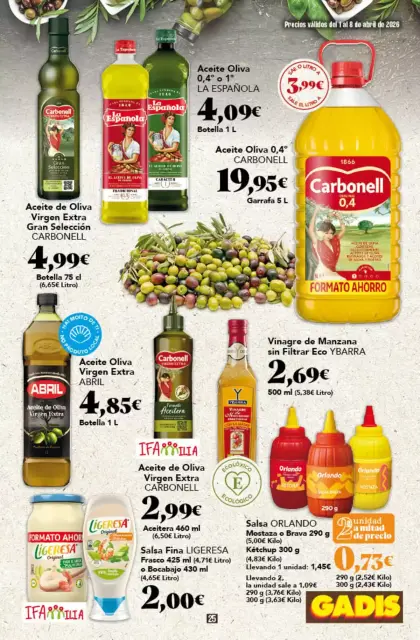 Ofertas de GADIS supermercado España de 1 a 8 abril 2026 Nuevos precios - Página 25