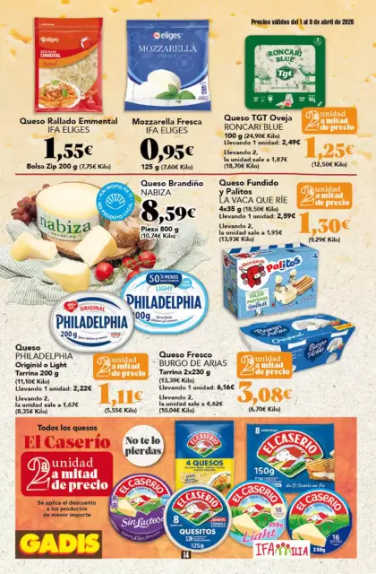 Ofertas de GADIS supermercado España de 1 a 8 abril 2026 Nuevos precios - Página 14