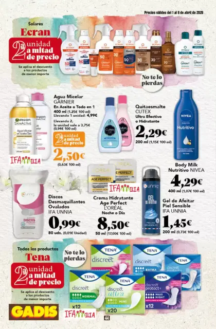 Ofertas de GADIS supermercado España de 1 a 8 abril 2026 Nuevos precios - Página 44