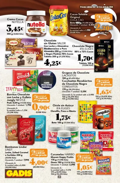 Ofertas de GADIS supermercado España de 1 a 8 abril 2026 Nuevos precios - Página 20