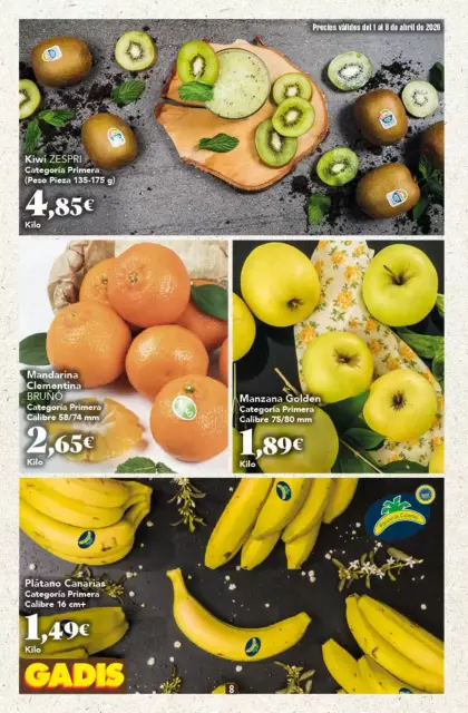 Ofertas de GADIS supermercado España de 1 a 8 abril 2026 Nuevos precios - Página 8