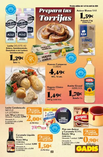 Ofertas de GADIS supermercado España de 1 a 8 abril 2026 Nuevos precios - Página 21