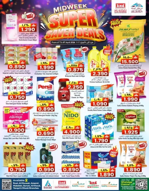 KM trading & Al Safa Oman offers from 6 to 8 April 2026 Midweek Deals - Page 1