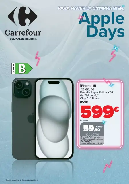 Ofertas de Carrefour España de 7 a 22 abril 2026 OFERTAS DE TECNOLOGÍA - Página 1