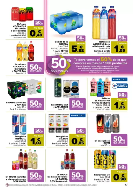 Ofertas de Carrefour España de 7 a 22 abril 2026 50% QUE VUELVE + 3x2 - Página 45