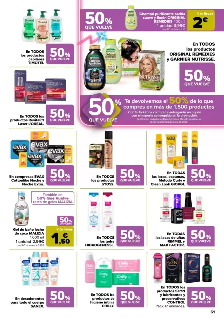 Ofertas de Carrefour España de 7 a 22 abril 2026 50% QUE VUELVE + 3x2 - Página 59
