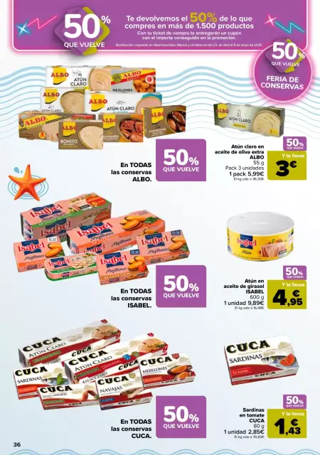 Ofertas de Carrefour España de 7 a 22 abril 2026 50% QUE VUELVE + 3x2 - Página 35