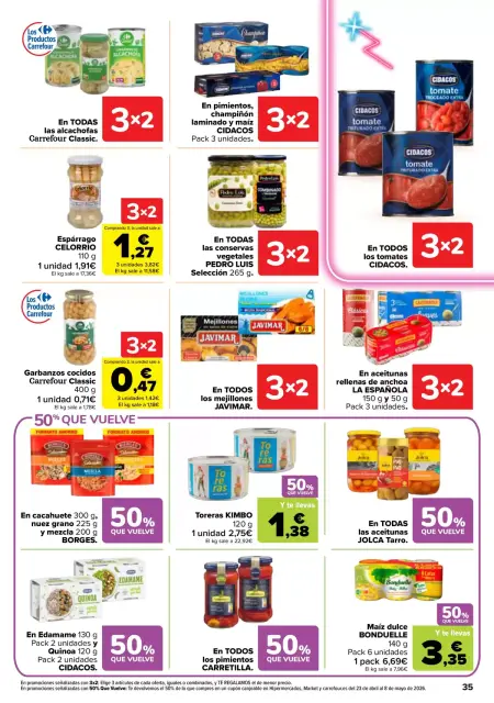 Ofertas de Carrefour España de 7 a 22 abril 2026 50% QUE VUELVE + 3x2 - Página 34