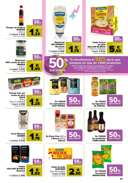 Ofertas de Carrefour España de 7 a 22 abril 2026 50% QUE VUELVE + 3x2 - Página 26