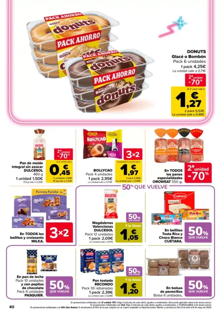 Ofertas de Carrefour España de 7 a 22 abril 2026 50% QUE VUELVE + 3x2 - Página 38