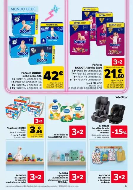 Ofertas de Carrefour España de 7 a 22 abril 2026 50% QUE VUELVE + 3x2 - Página 55
