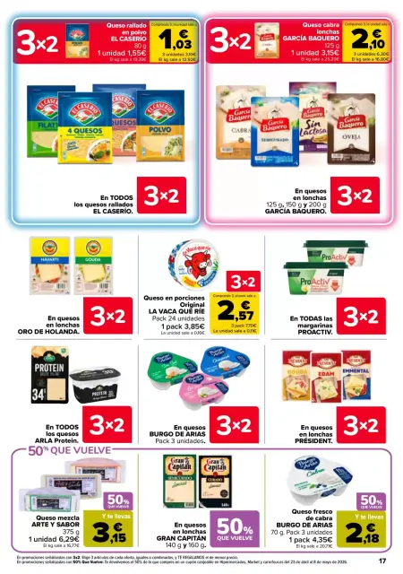 Ofertas de Carrefour España de 7 a 22 abril 2026 50% QUE VUELVE + 3x2 - Página 16