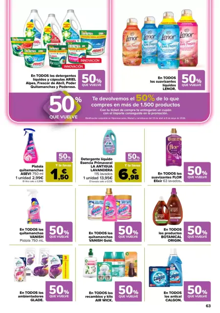 Ofertas de Carrefour España de 7 a 22 abril 2026 50% QUE VUELVE + 3x2 - Página 61