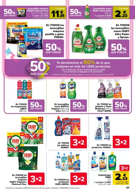 Ofertas de Carrefour España de 7 a 22 abril 2026 50% QUE VUELVE + 3x2 - Página 63