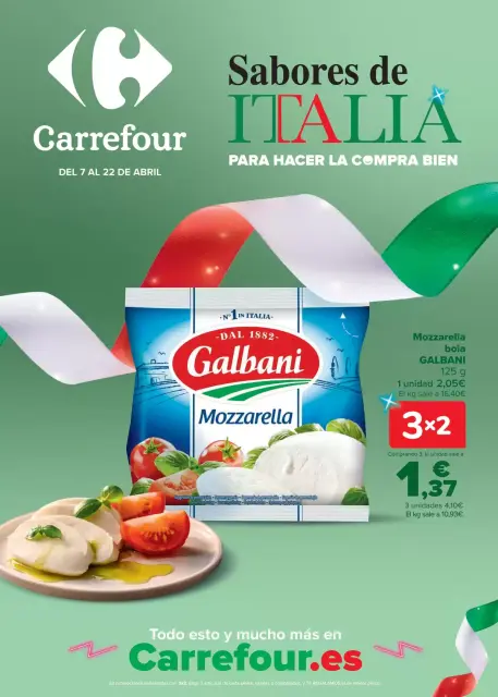 Ofertas de Carrefour España de 7 a 22 abril 2026 Sabores de ITALIA para hacer la compra bien - Página 1