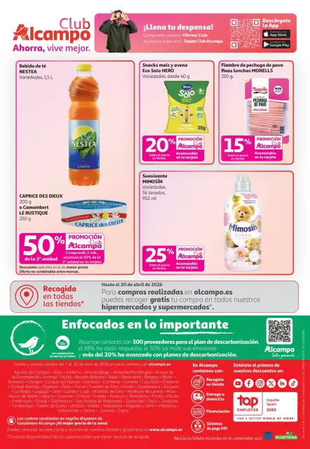 Ofertas de Alcampo supermercado España de 7 a 20 abril 2026 20% Promoción Club Alcampo - Página 8