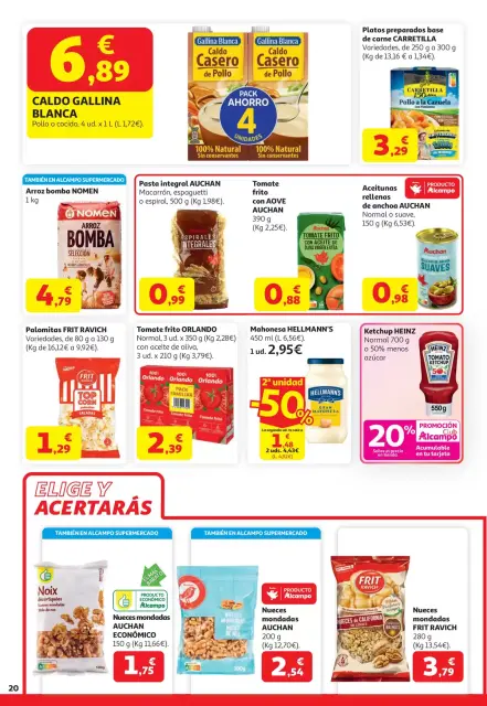 Ofertas de Alcampo Hipermercados España de 7 a 20 abril 2026 20% Promoción Club Alcampo - Página 20