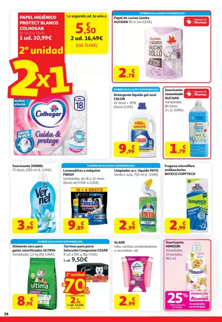 Ofertas de Alcampo Hipermercados España de 7 a 20 abril 2026 20% Promoción Club Alcampo - Página 26
