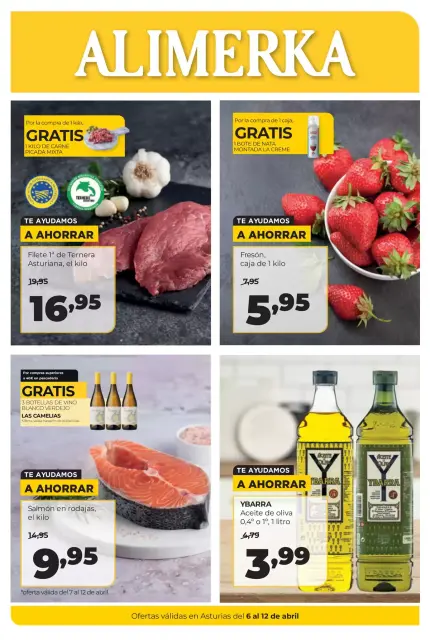 Ofertas de ‎Alimerka Supermercados‎ España Asturias de 6 a 12 abril 2026 Ofertas semanales - Página 1