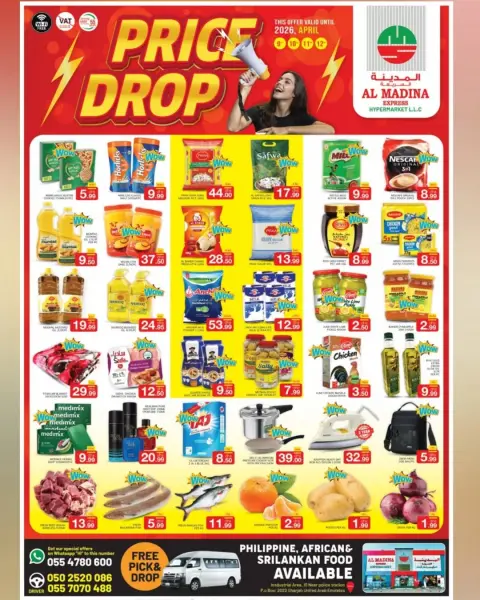 Ofertas de Hipermercado Al Madina Emiratos Árabes Unidos de 9 a 12 abril 2026 Bajada de Precio - Página 1