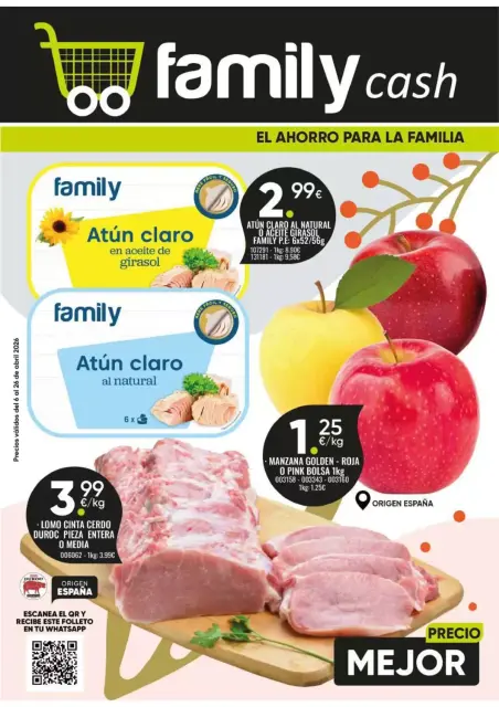 Ofertas de Supermercado Family Cash España de 6 a 26 abril 2026 Folleto de descuentos - Página 1