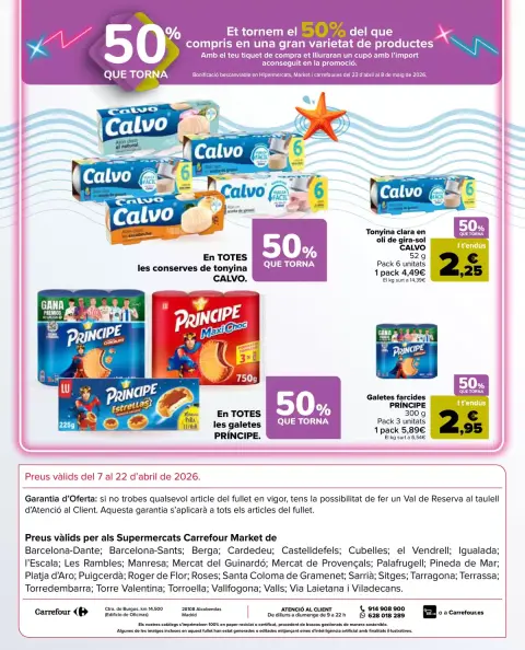 Ofertas de Carrefour Markt España de 7 a 20 abril 2026 2° unitat al 50% - Página 24