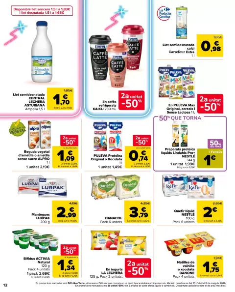 Ofertas de Carrefour Markt España de 7 a 20 abril 2026 2° unitat al 50% - Página 12