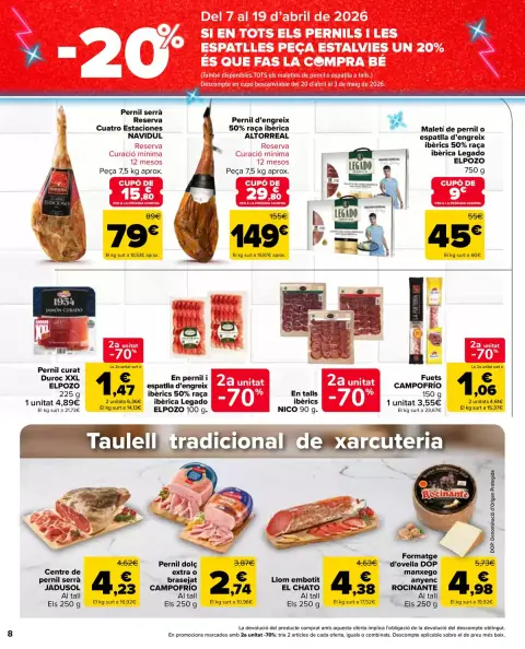 Ofertas de Carrefour Markt España de 7 a 20 abril 2026 2° unitat al 50% - Página 8