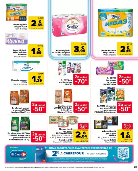 Ofertas de Carrefour Markt España de 7 a 20 abril 2026 2° unitat al 50% - Página 23
