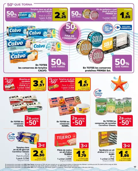 Ofertas de Carrefour Markt España de 7 a 20 abril 2026 2° unitat al 50% - Página 17
