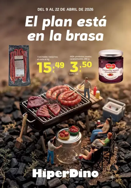 Ofertas de HiperDino España de 9 a 22 abril 2026 El Plan Está en la Brasa - Página 1