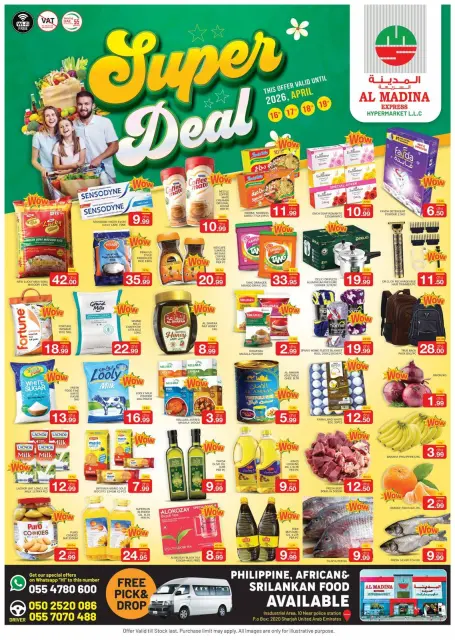 Ofertas de Hipermercado Al Madina Emiratos Árabes Unidos de 16 a 19 abril 2026 Super Ofertas - Página 1