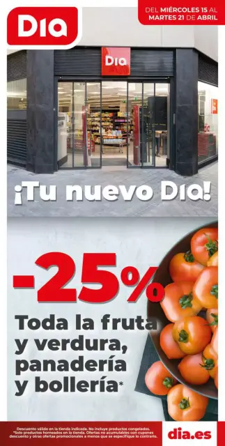 Ofertas de Dia España de 15 a 21 abril 2026 Rebajas para tu nuevo día - Página 1