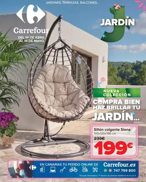 Ofertas de Carrefour España de 14 abril a 14 mayo 2026 Terraza y jardín - Página 1