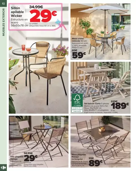 Ofertas de Carrefour España de 14 abril a 14 mayo 2026 Terraza y jardín - Página 10