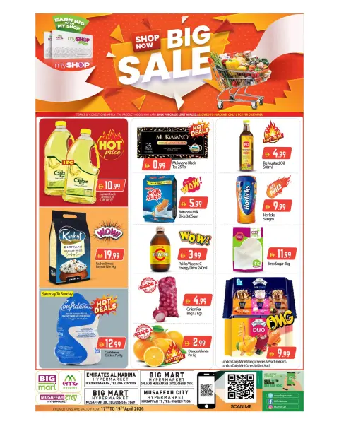 BIGmart offers in Almsfh from 17 to 19 April 2026 Big Offers - Page 1