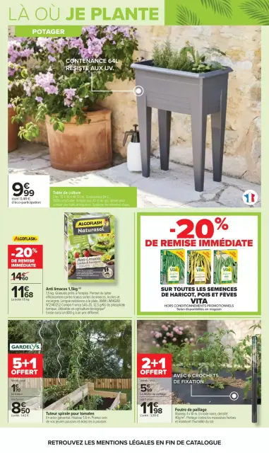 Carrefour France offers from 14 to 27 April 2026 GARDEN PLANTING AND FURNITURE - Page 15